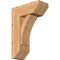 Ekena Millwork Thorton Slat Smooth Bracket w/ Offset Brace, Western Red Cedar, 7 1/2"W x 18"D x 26"H BKT0806X18X26THR06SWR - alternate 1